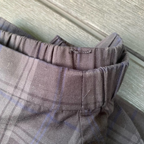 Tibi Blue Black Cotton Off The Shoulder Plaid Tie Sleeves Tunic 2 - Picture 13 of 15